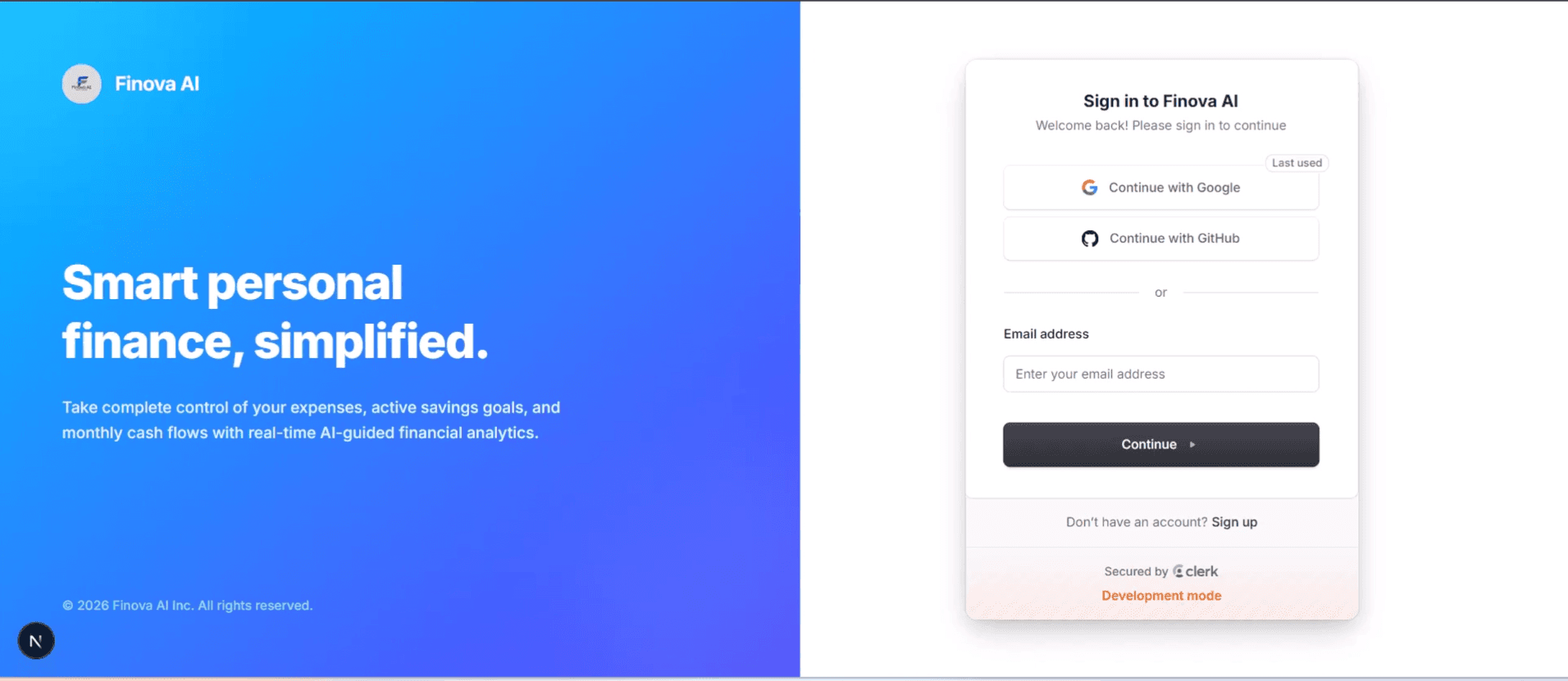 Finova AI – AI Personal Finance Manager